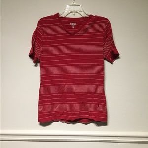 Red striped old navy T-shirt